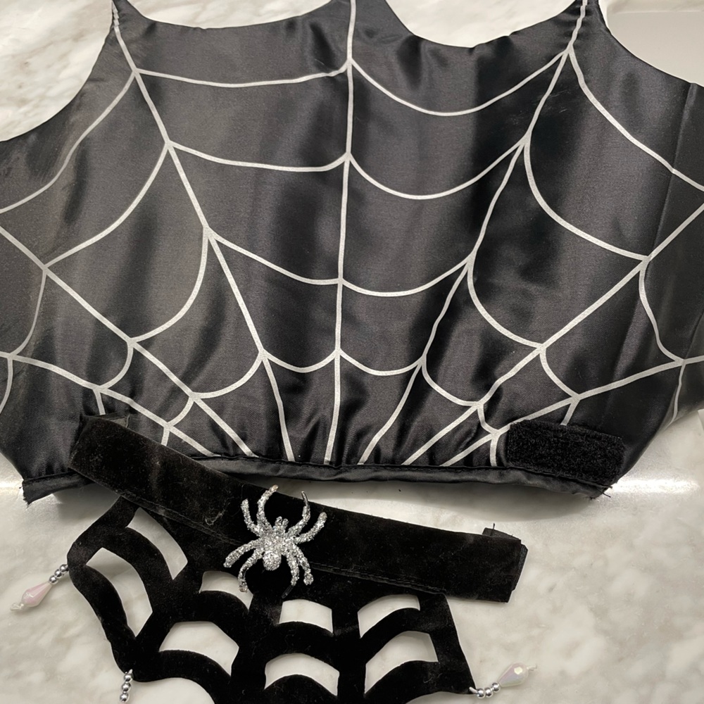 Black Widow Halloween collar and belt sash